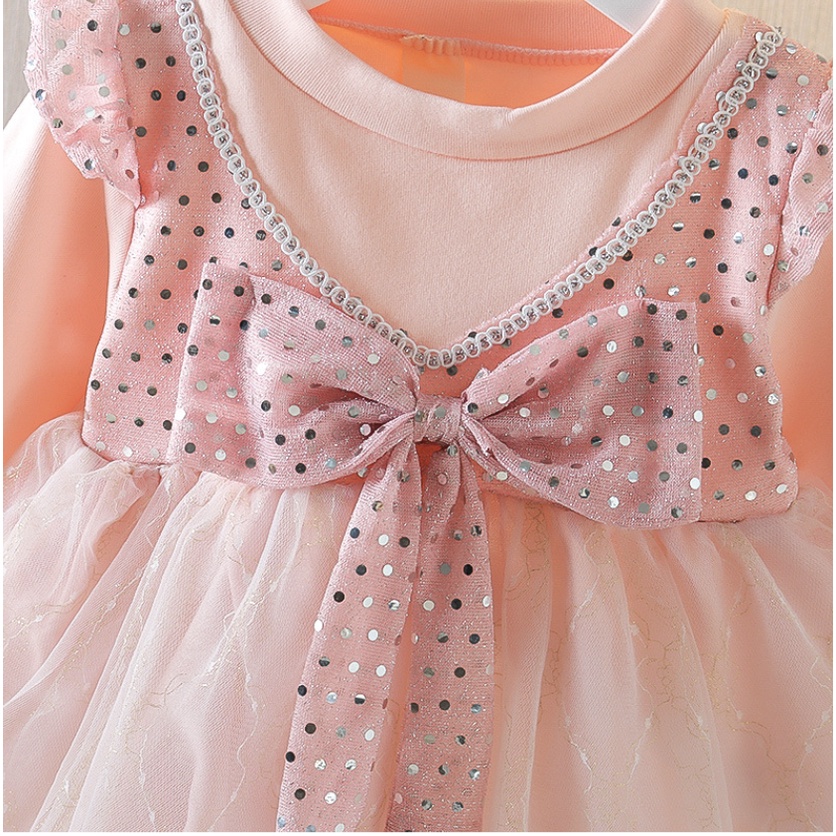 babyfit SENNA baju dress anak perempuan dengan rok model tutu sequin glitter ha-m527