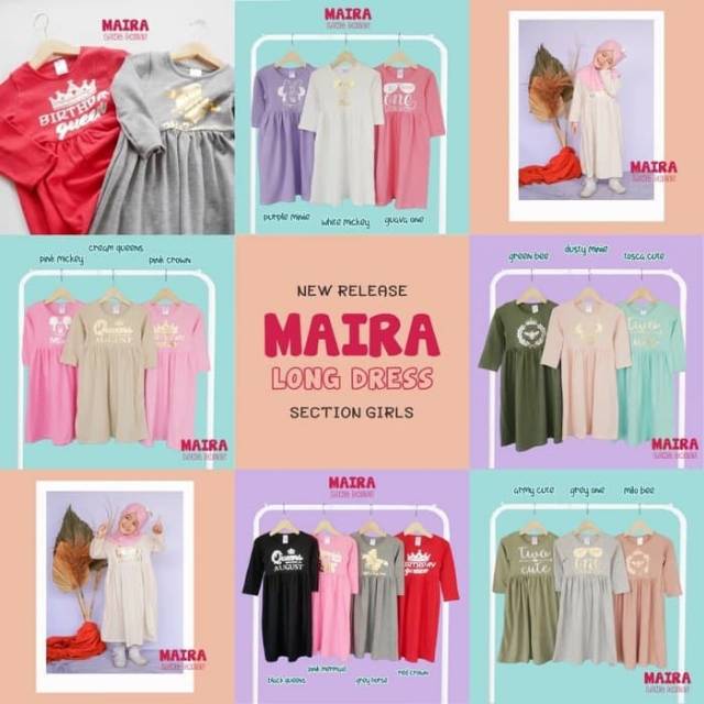 MAIRA LONG DRESS
- dress anak perempuan