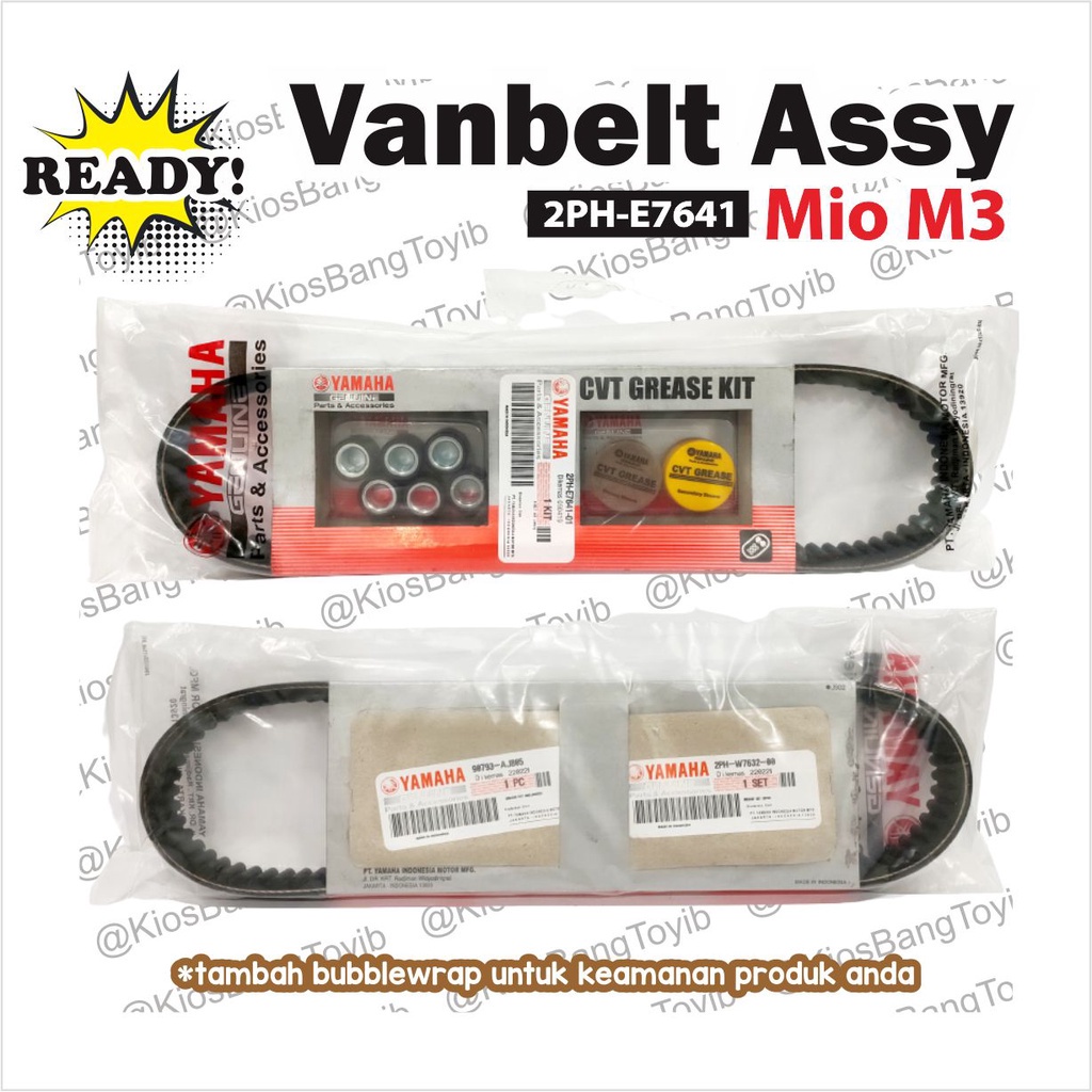 Vanbelt Van Belt Vbelt Set Assy + Roller Mio M3 Mio Z FINO 125 SOUL GT 125 (2PH-E7641)