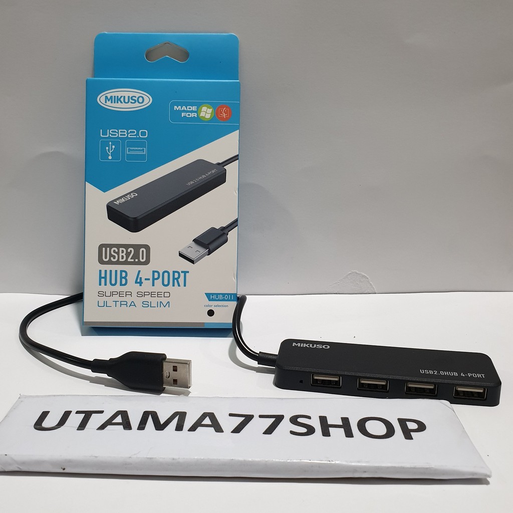 USB HUB 2.0 Mikuso HUB-011 usb hub 4 Port USB Super Speed Ultra Slim