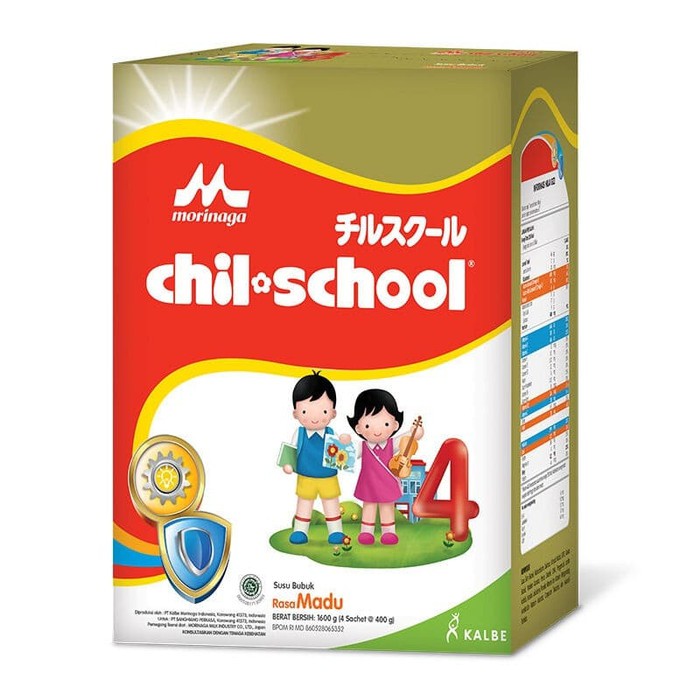 

MORINAGA CHIL SCHOOL REGULER MADU/ VANILA 1600gr