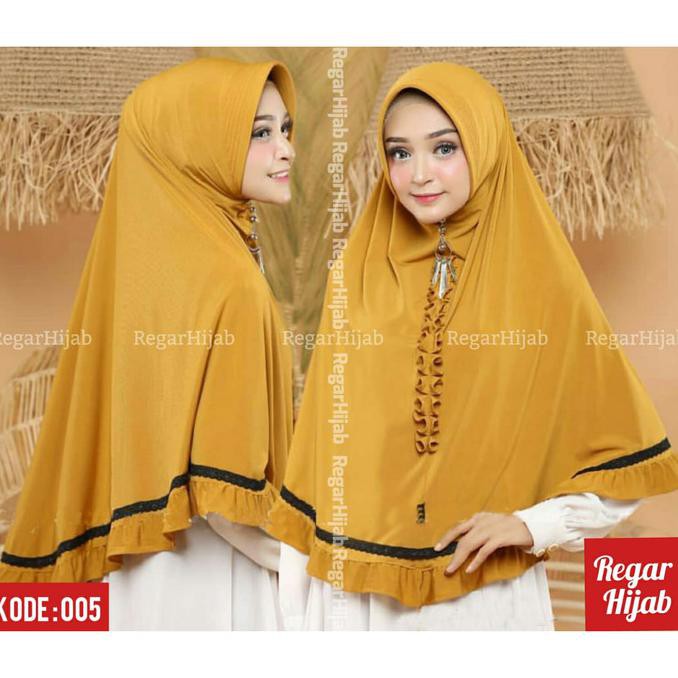 Hijab Bergo Instan HASNA by regarcollection bergo jilbab kerudung - MERAH HATI