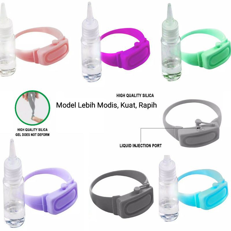 Gelang Hand Sanitizer dengan tutup hand sanitizer jam tangan