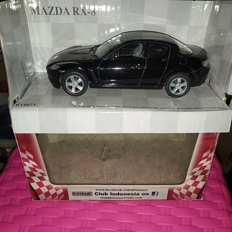 kinsmart mazda rx8 hitam [diecast]