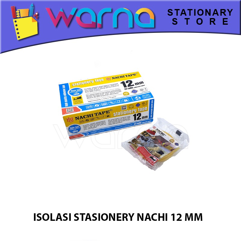 

SOLATIP/ISOLASI STASIONERY NACHI 12 MM