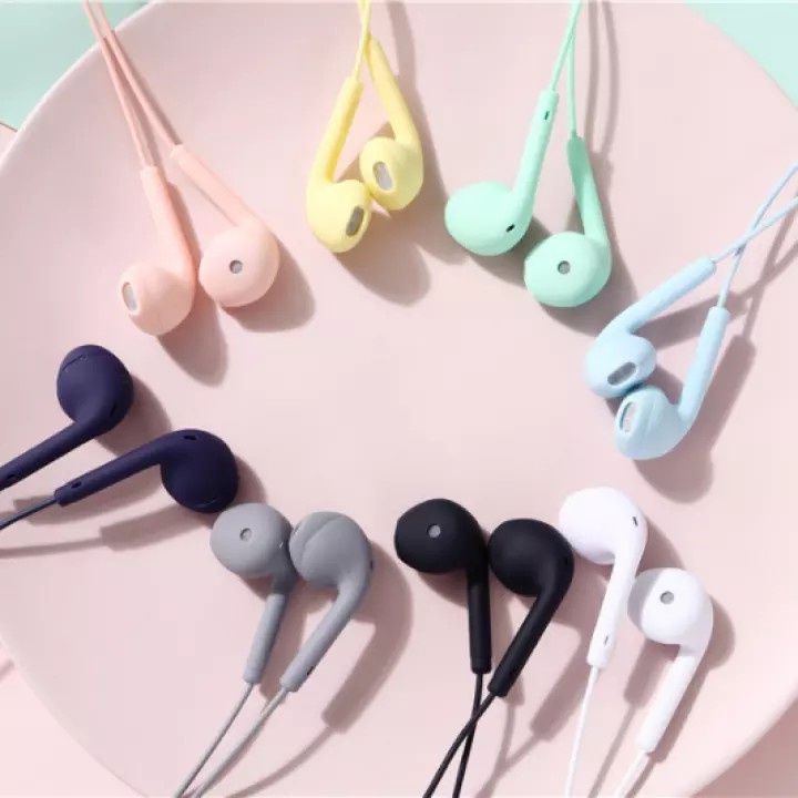 U19 Headset Handsfree Macaraon Full Colour / Earphone Stereo Super Bass