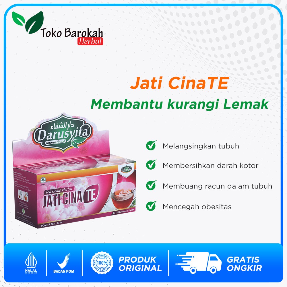 

Darusyifa - Teh Celup Langsing Jati China Isi 20 Teh Celup