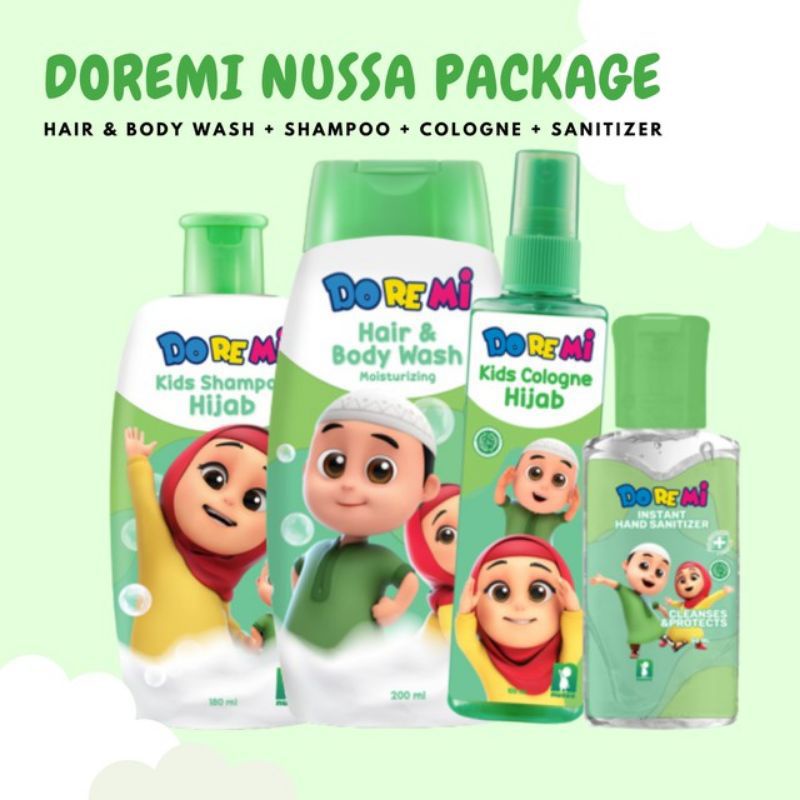 Doremi Nussa Rara Hair & Body Wash Moisturizing 200ml