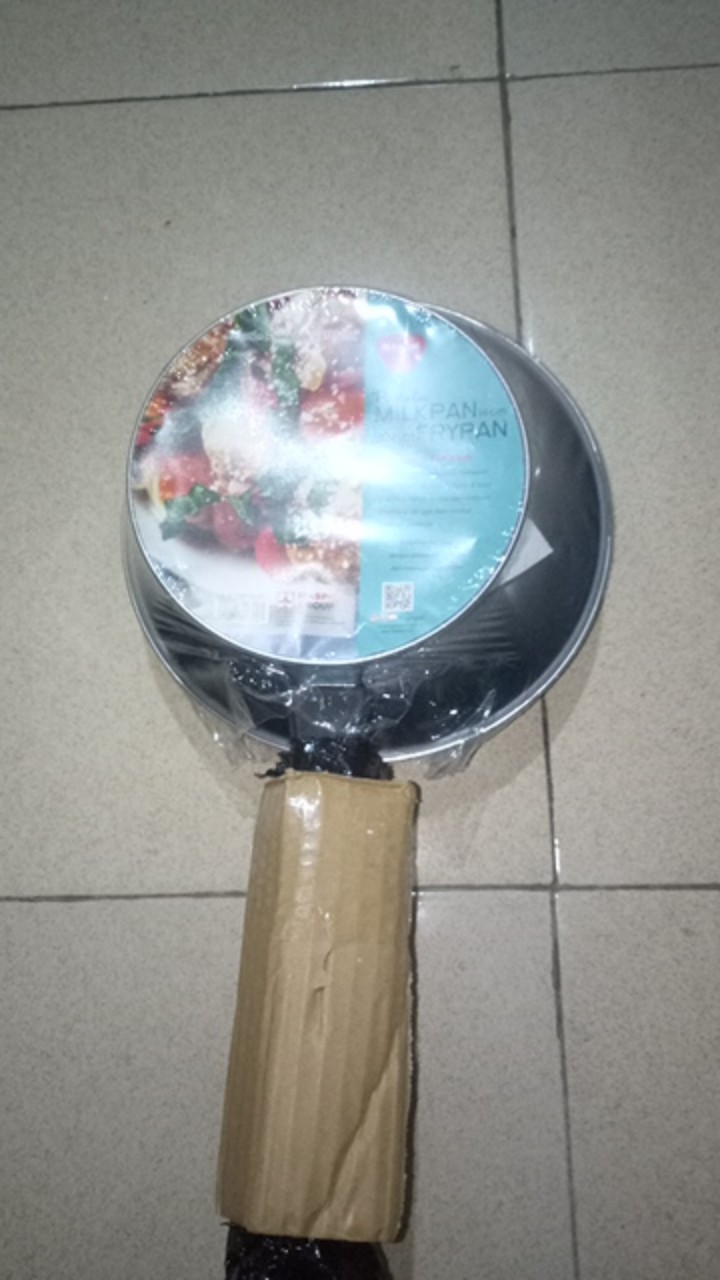 Maspion Pastela Milk Pan 14cm Dan Fry Pan 20cm Anti Lengket