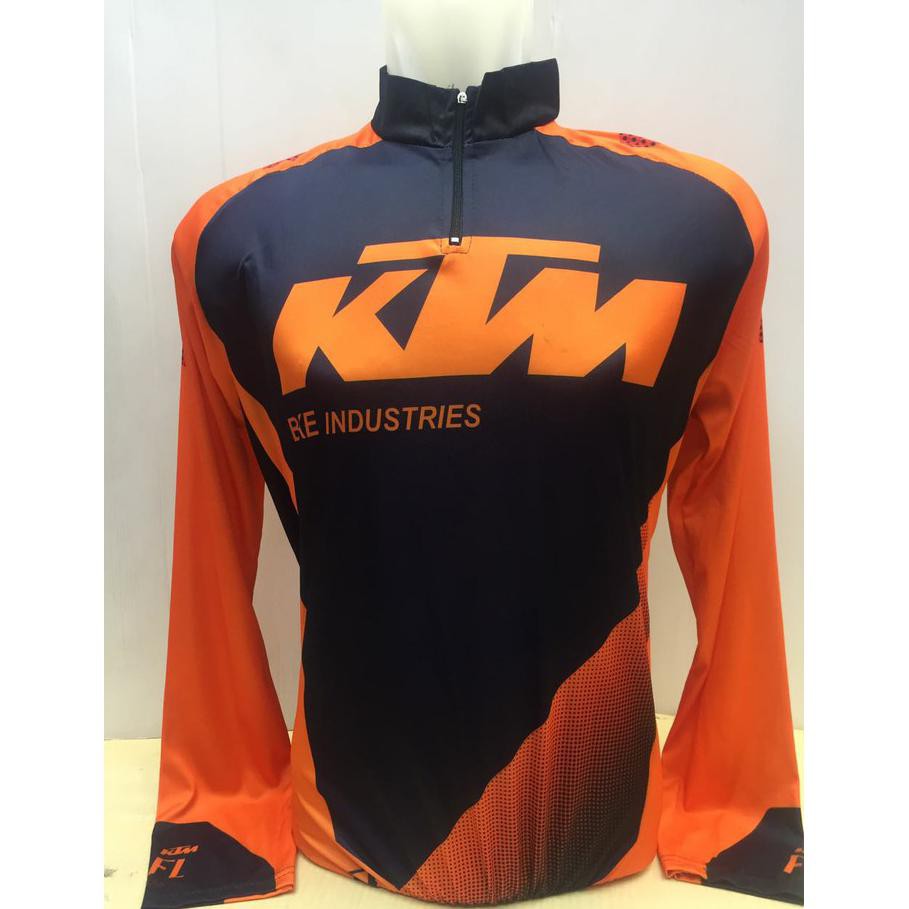 kaos jersey balap sepeda-baju kaos balap sepeda ktm orene panjang -gallspt