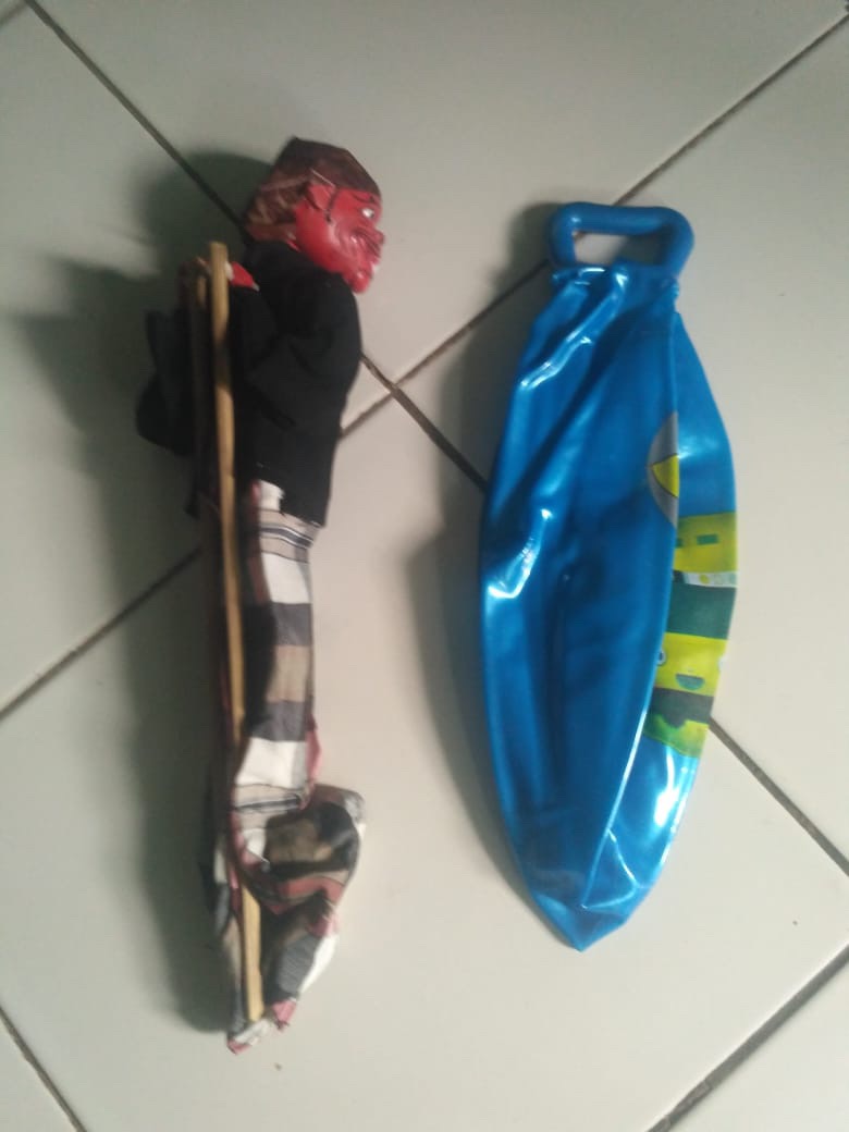 Wayang Golek  (giri Harja)kayu+cetak Tinggi 40cm