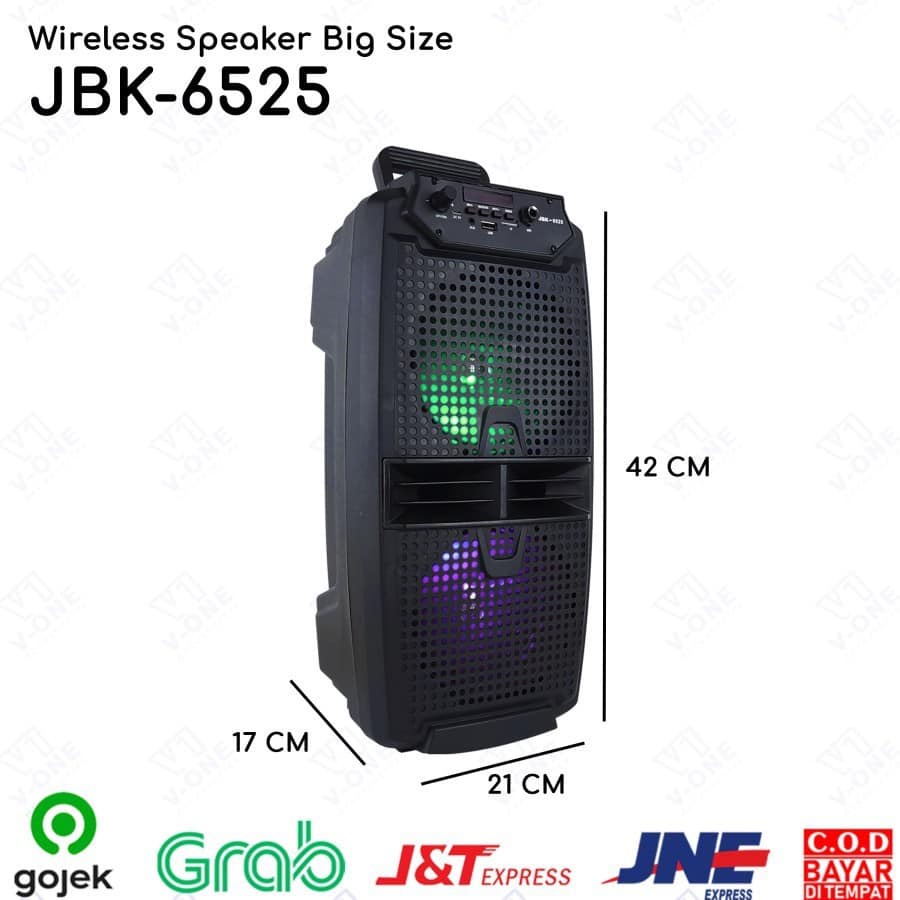 Speaker Bluetooth Plus Mic Karaoke Portable JBK-6525 / 6523 Wireless Karaoke