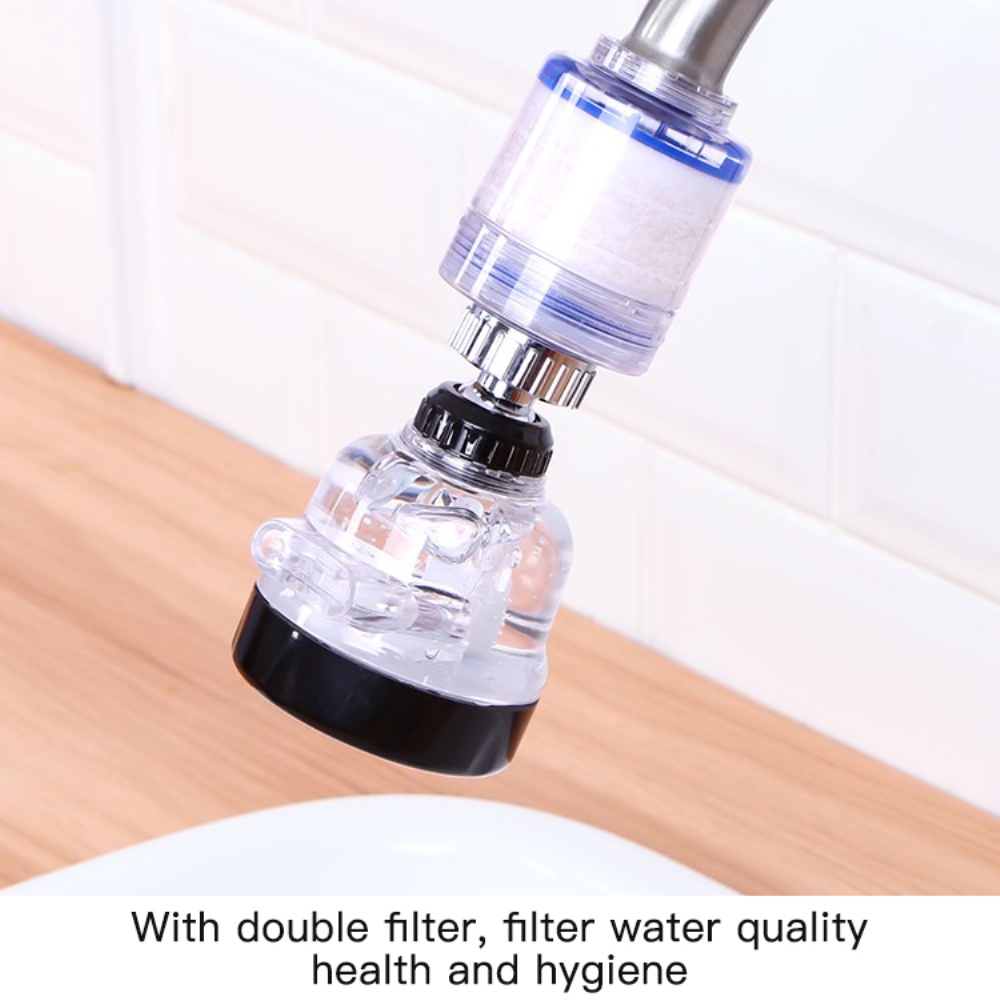 360° Rotation Double layer filtration Third gear supercharging Water tap Shower Bubbler water filter water purifier -OW-