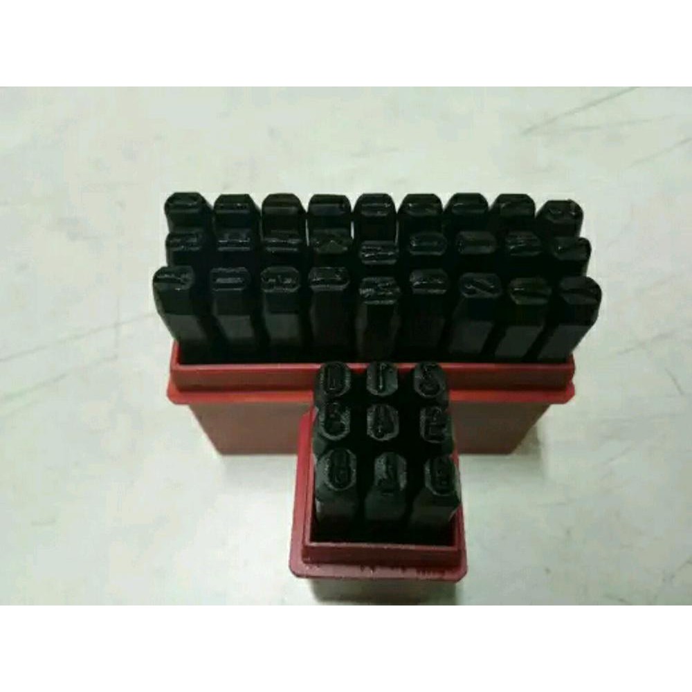mata ketok huruf dan angka ukuran 6mm Termurah