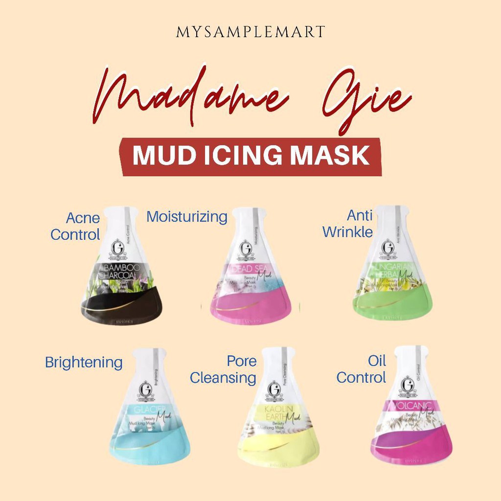 ★ BB ★ MADAME GIE Beauty Mud Icing Mask - Masker Lumpur | Pell OFF - 1 SACHET