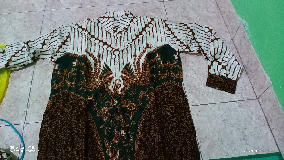 6 Warna, Ada Anak. Batik Kebaya Couple Brukat Tille Maitara Parang Selendang Nirmala