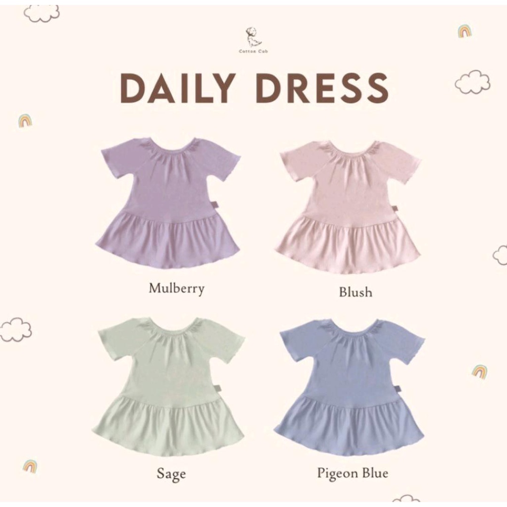 COTTON CUB DAILY DRESS / DRESS ANAK PEREMPUAN