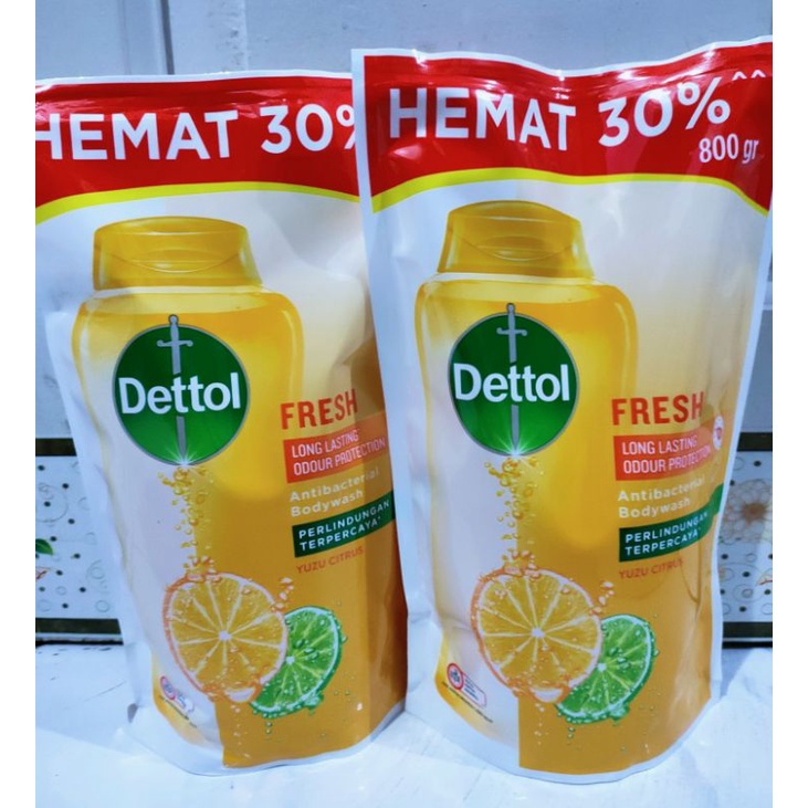 Dettol Sabun Mandi Cair Fresh Jumbo 800gr