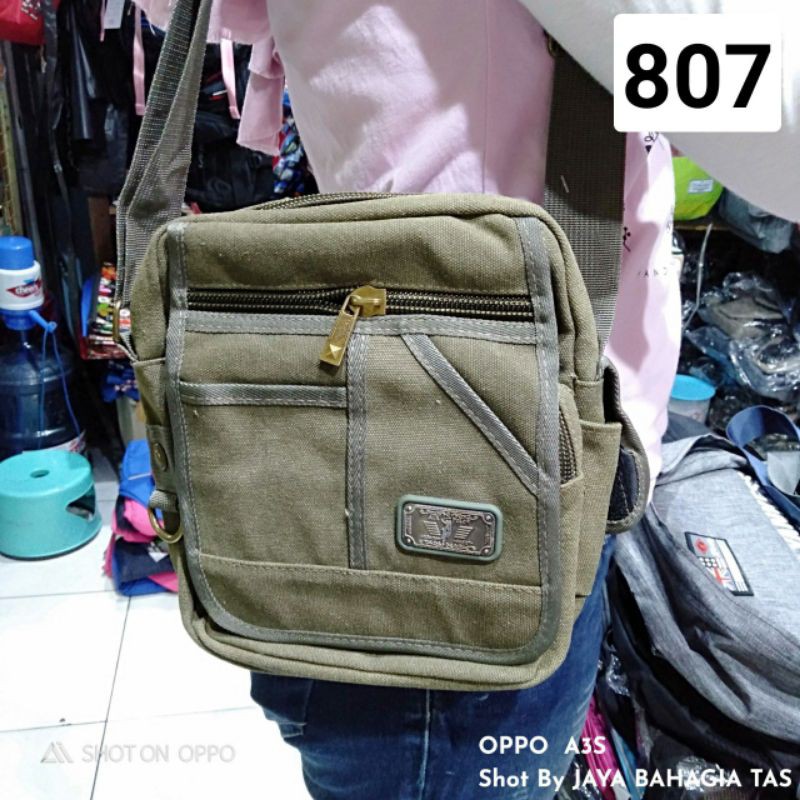 Tas Selempang Kanvas Air Polo Slingbag Kecil Pria Original