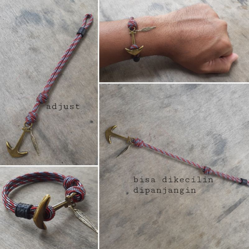 Jangkar Paracord 550 Gelang Paracord Premium