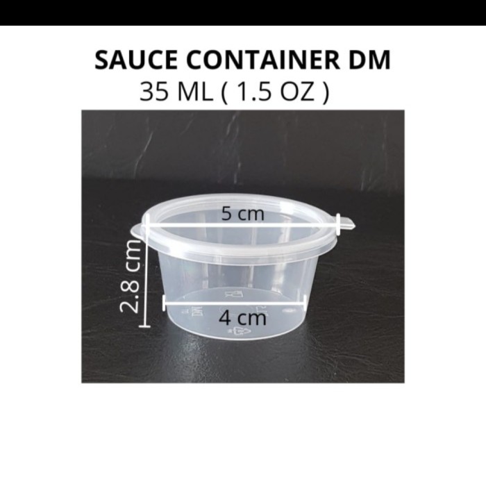 Sauce Cup 35 ml/Tempat Sambel/Cup Saus Sambel - Merek DM