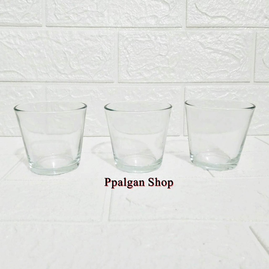 ✨PPALGAN✨ Kedaung Gelas kaca mini YC-5 gelas kopi puding