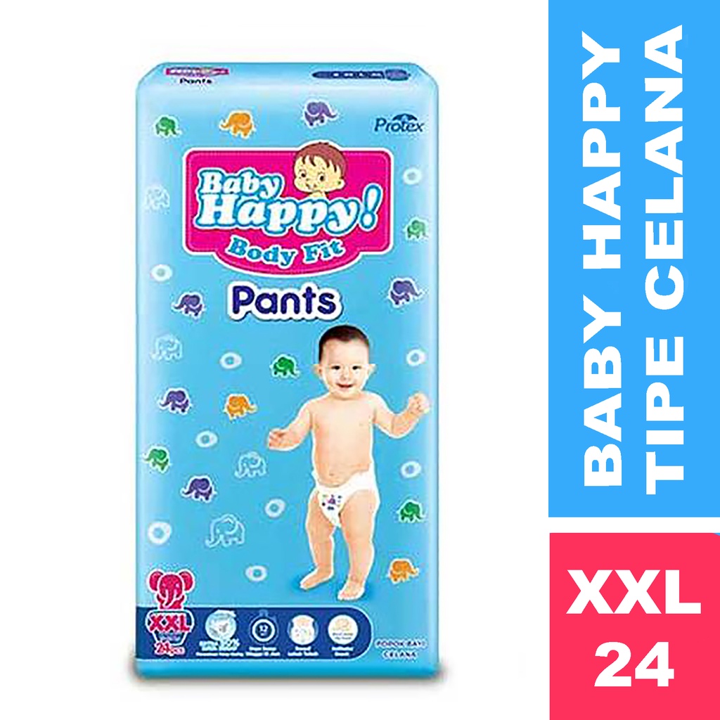 Baby Happy Pants S38 M32 L28 XL26 XXL24 Popok Bayi Tipe Celana Sekali Pakai