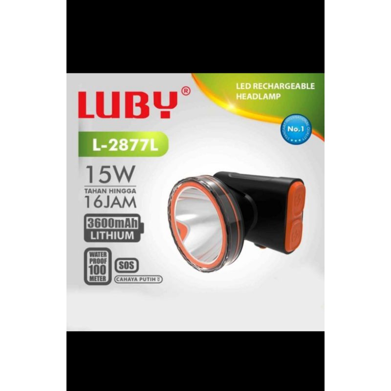 Senter Kepala Led Luby L-2877L - Senter Led Kepala Luby 2877L