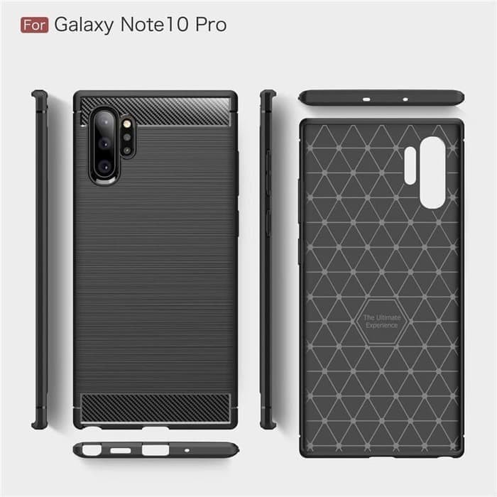 SAMSUNG NOTE 10 NOTE 10 PLUS 10 PRO Silicon Carbon Slim Fit Soft Case Premium