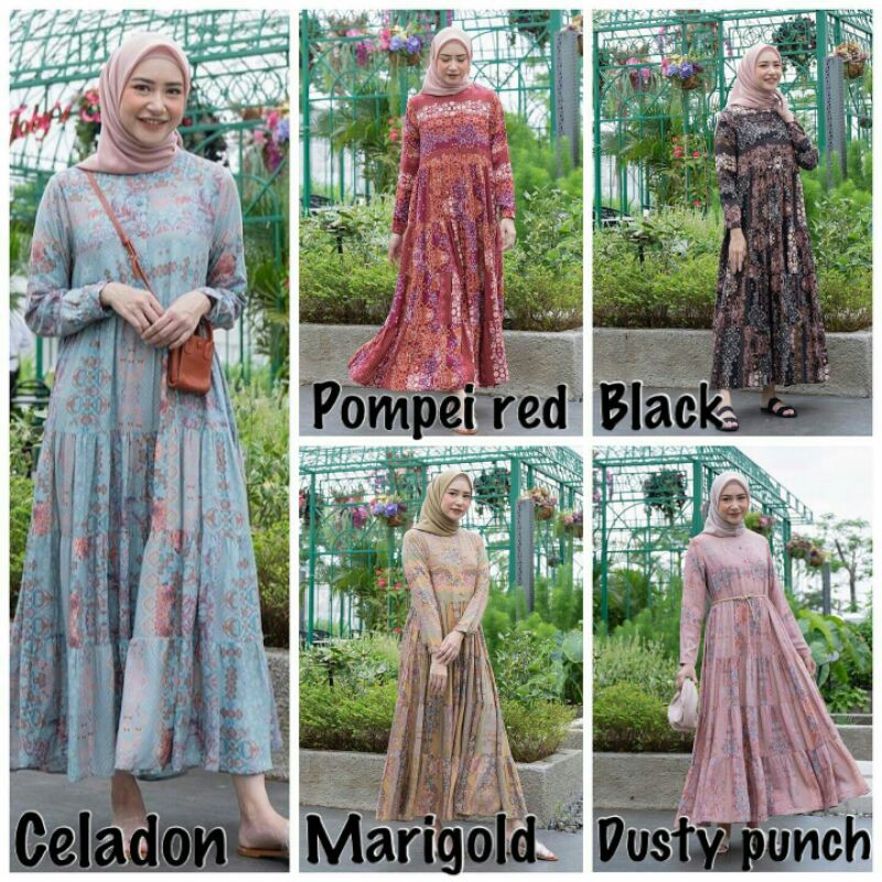 Qeena midi dress by Heaven Lights