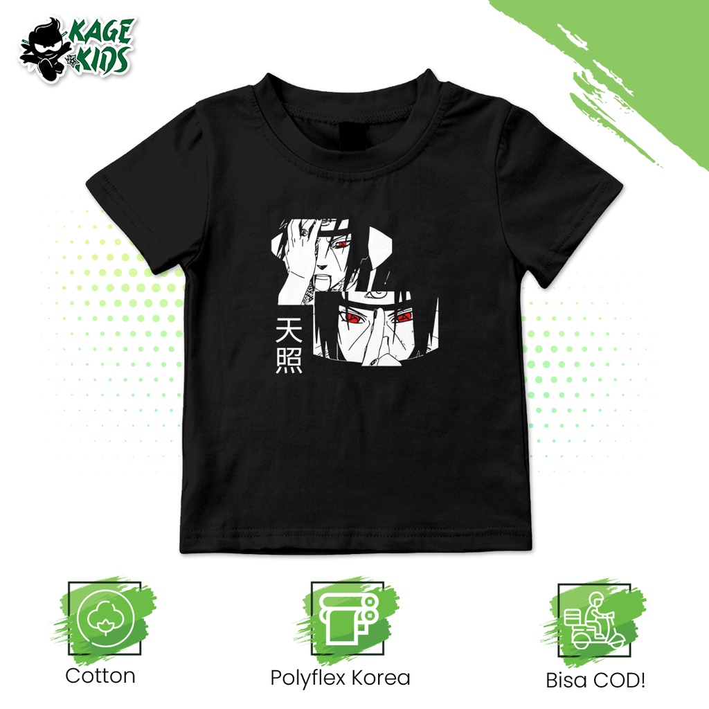 Kaos Distro Anak LORD UCHIHA ITACHI Laki Laki dan Perempuan / Baju Anak Motif Anime Naruto Keren Kek