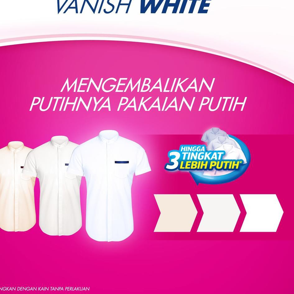 Vanish White Cair - Botol 500 ml  - Penghilang Noda dan Pemutih Pakaian