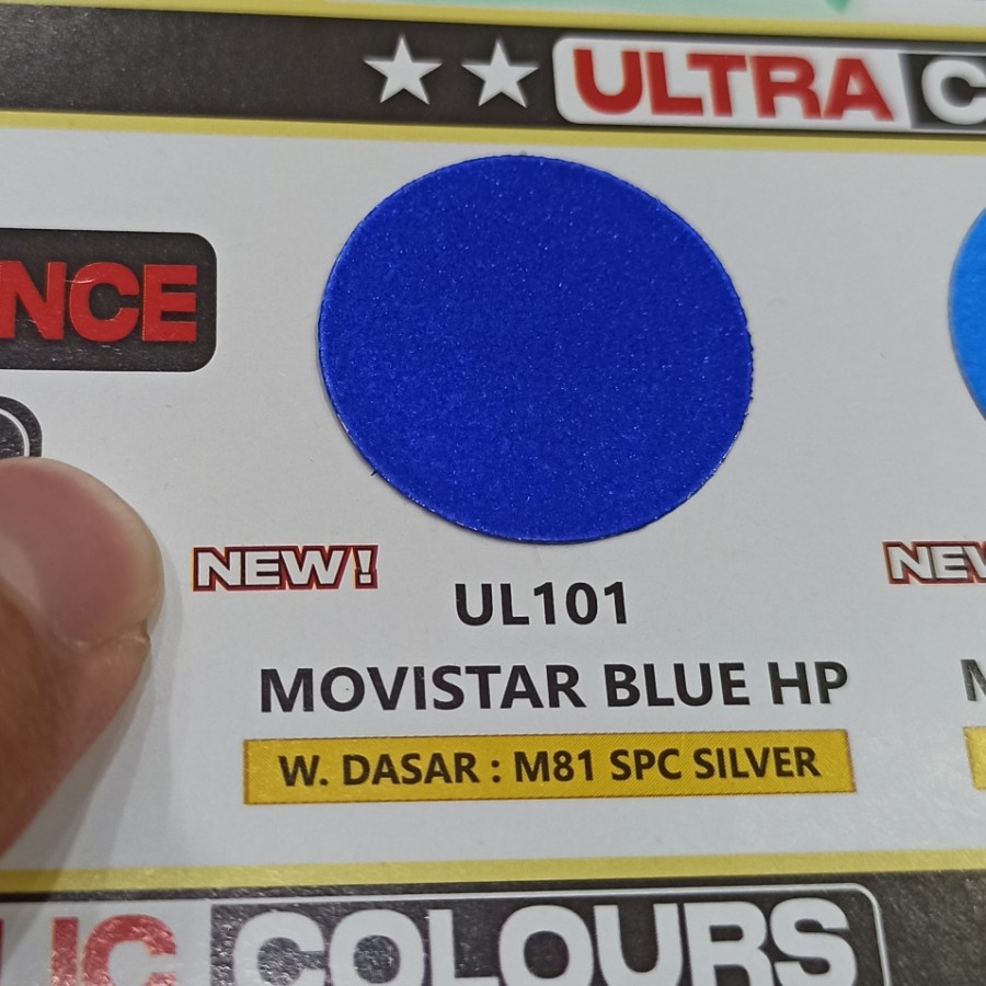 SAPPORO ULTIMATE ** UL101 MOVISTAR BLUE HP Biru Ultra Cat Semprot Pilox Pylox