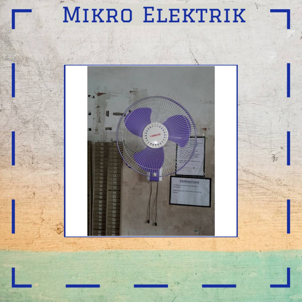 Kipas Angin Dinding / Wall Fan Murah Merk Carslan 16 Inch