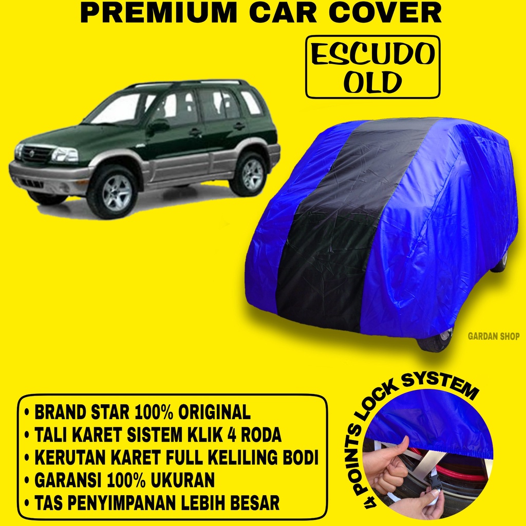 Body Cover ESCUDO OLD BIRU HITAM Penutup Bodi Mobil Escudo Old Waterproof PREMIUM