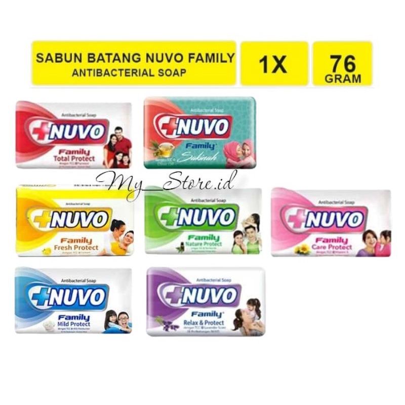 Sabun Batang Nuvo Family All Varian