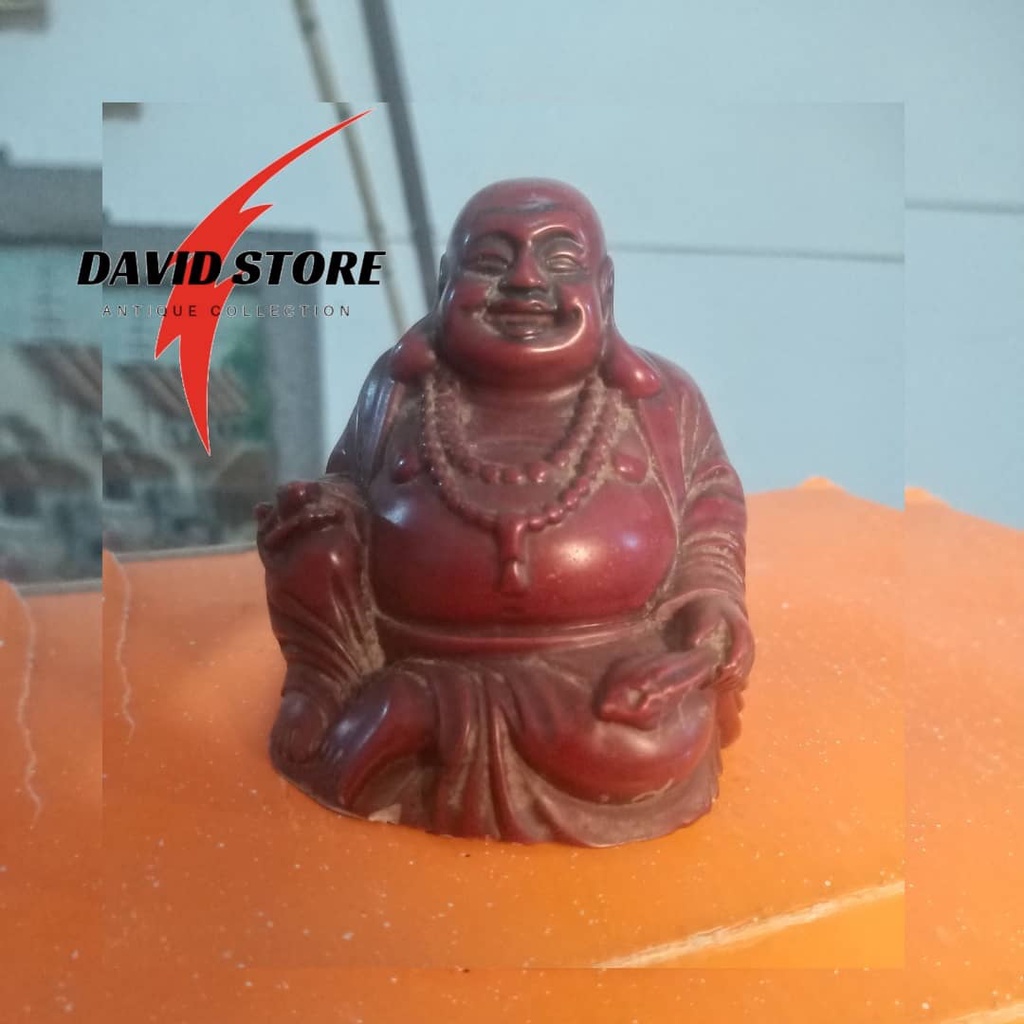 Barang Antik Patung Budha Julai Merah Kuno Jadul Antik