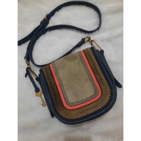 Preloved Second Bekas Tas Kulit Asli Merk Fossil Rumi