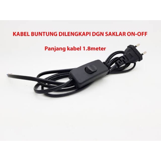 Kabel buntung on off saklar kabel listrik buntung plus saklar skakel hidup mati nyala kabel saklar