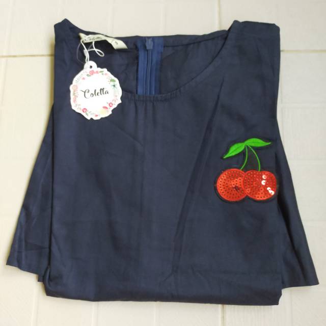 Coletta BAJU MINI DRESS MODERN Jumbo Biru Gelap