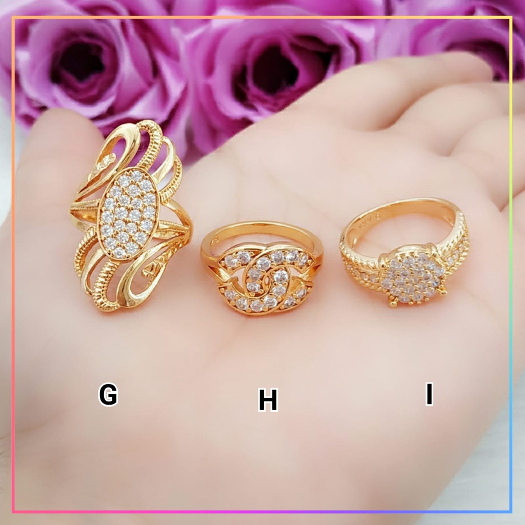 Cincin xuping cincin dewasa wanita spiral angsa terbaru perhiasan wanita lapis emas gold A164