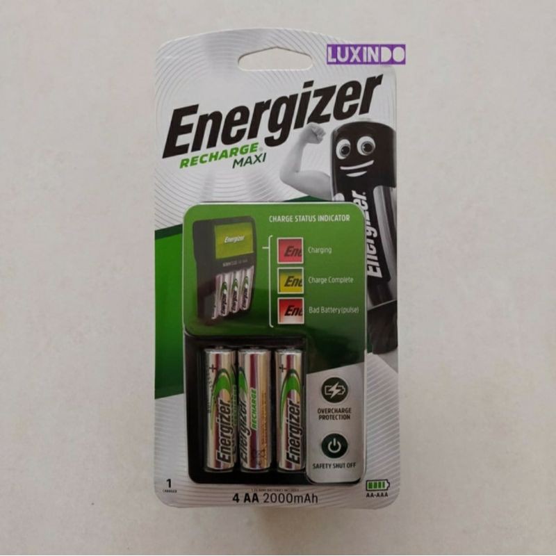 BATERAI CHARGER/BATERAI ISI ULANG ENERGIZER AA/AA2/AAA/A3 ISI ULANG GRATIS 4PCS BATERAI AA