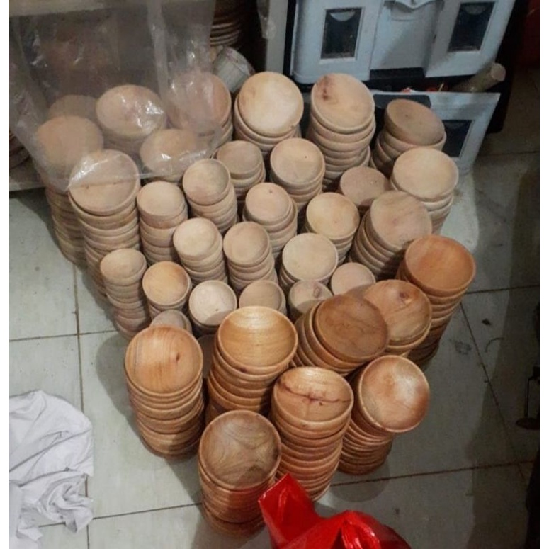 Mangkok kayu kecil/ cobek Kayu /cobek kecil / mangkok Masker / mangkok sambal