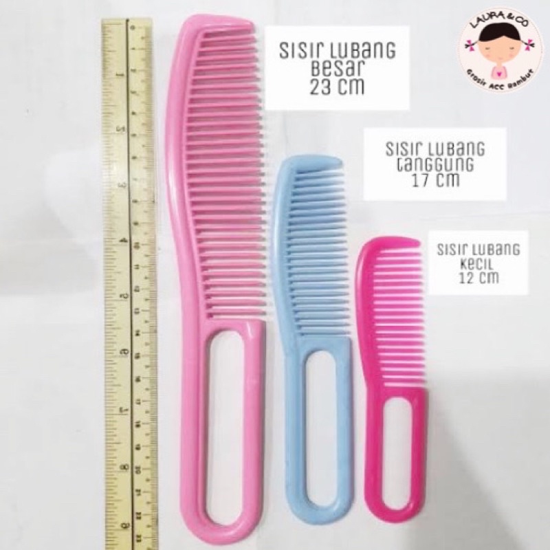 Sisir Warna Lubang Salon 12pc Murah souvenir Grosir lusinan