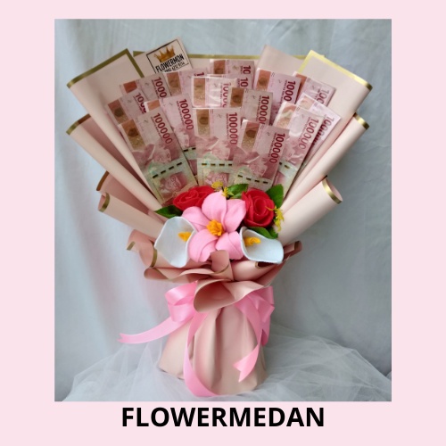 flower medan buket uang bunga wisuda money bouquet graduation kado hadiah wisuda toko bunga medan