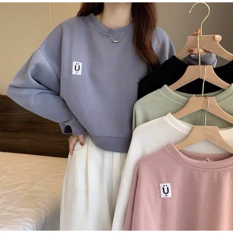 BASIC U SWEATER WANITA | SWEATER MURAH | OBLONG SWEATER