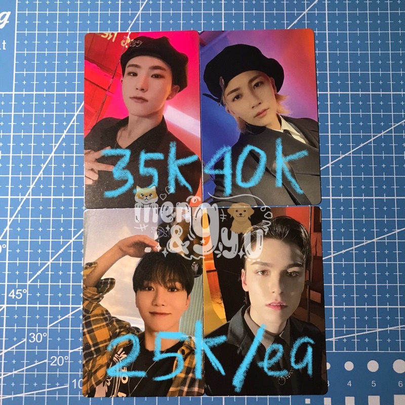 SEVENTEEN ATTACCA CARVER CARAT VER PHOTOCARD hoshi beret jeonghan beret seungkwan flanel vernon
