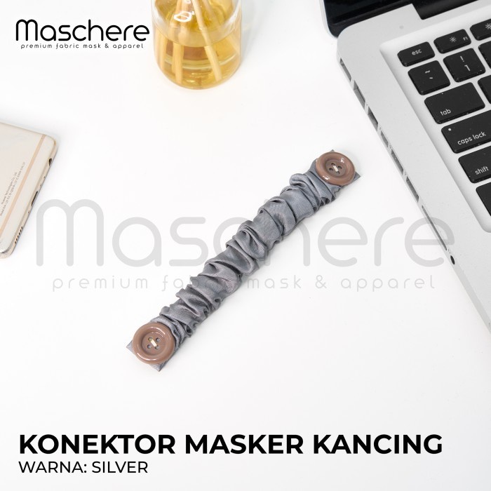 Konektor Masker Polos Model kancing, Pengait Masker Hijab Polos