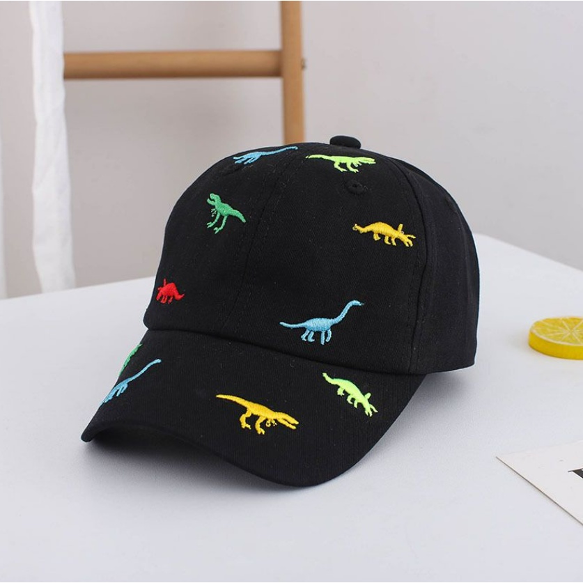 HIGH QUALITY Topi Anak 1 - 4 Tahun Baseball Topi Bayi Dino dengan Bordir warna warni Import / Topi Dino Star / Dino Trex CBKS VC