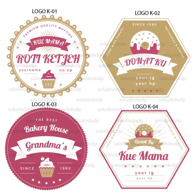 JASA DESIGN LOGO PRODUK KUE - LOGO MAKANAN
